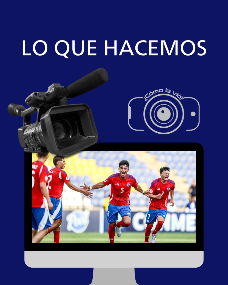 Cámara profesional registrando un partido de fútbol